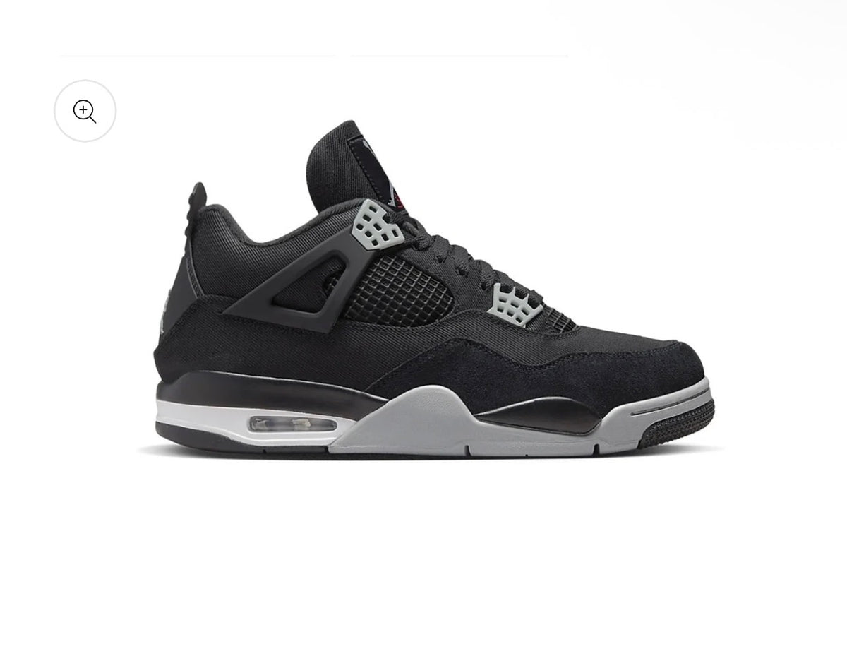 Jordan 4 Retro Black Canvas