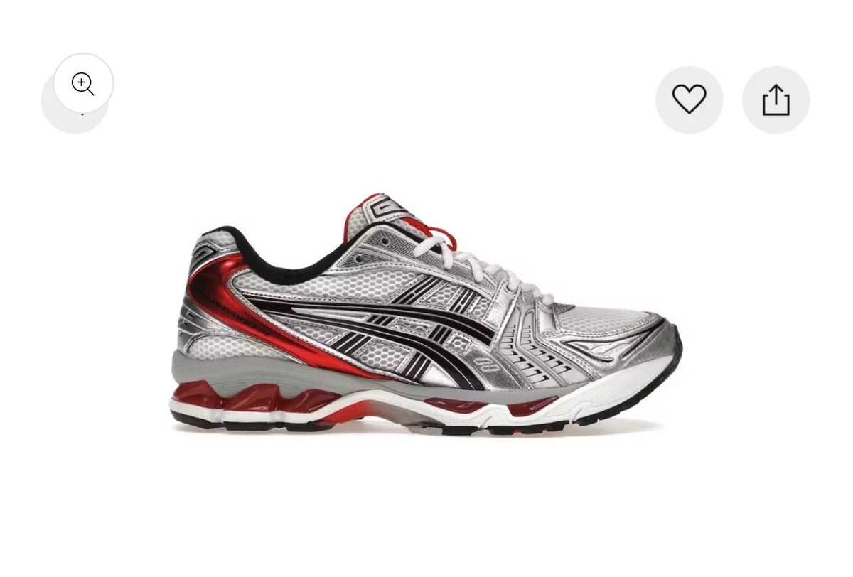 Asics Gel-Kayano 14 White Classic Red