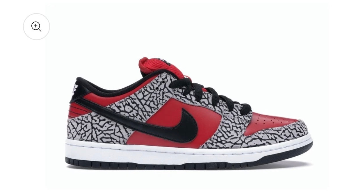 Nike SB Dunk Low Supreme Red Cement