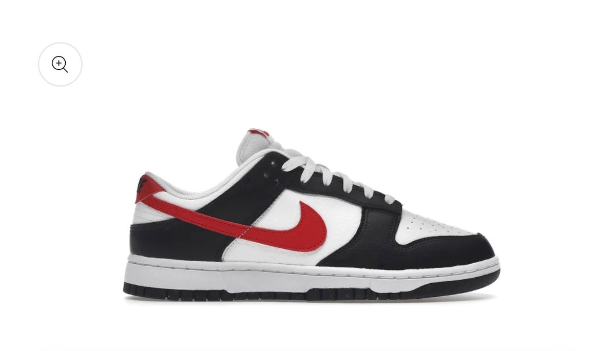 Nike Dunk Low Red Swoosh Panda