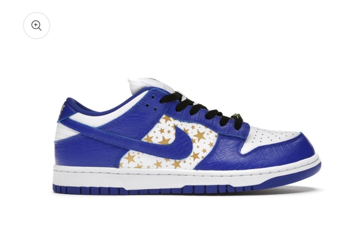 Nike SB Dunk Low Supreme Stars Hyper Royal