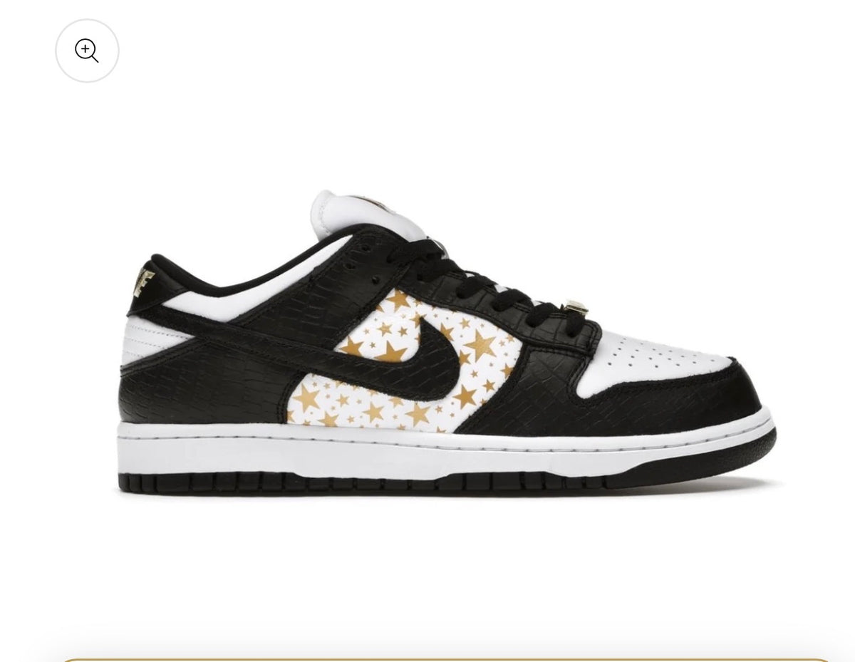 Nike SB Dunk Low Supreme Stars Black