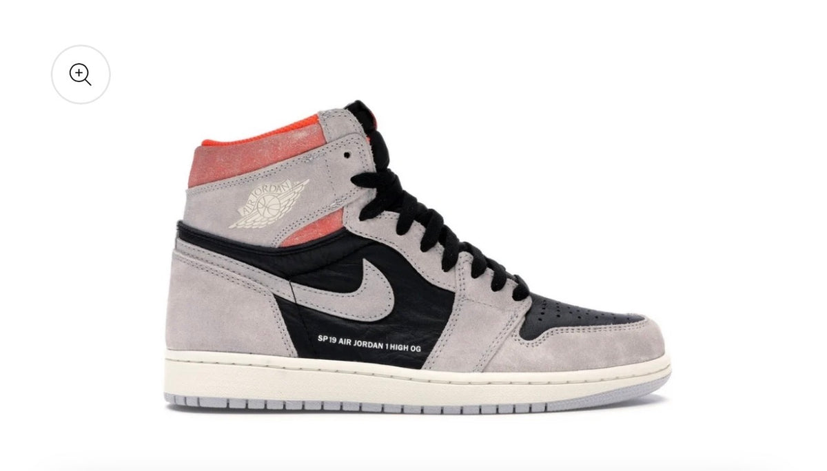 Jordan 1 Retro Neutral Gray Hyper Crimson