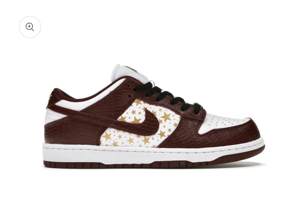Nike SB Dunk Low Supreme Stars Barkroot Brown