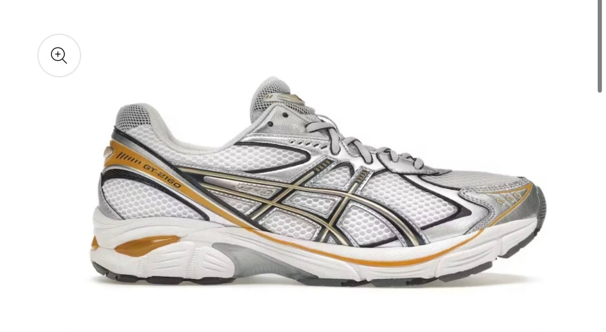 Asics GT-2160 Blanco Plateado Dorado
