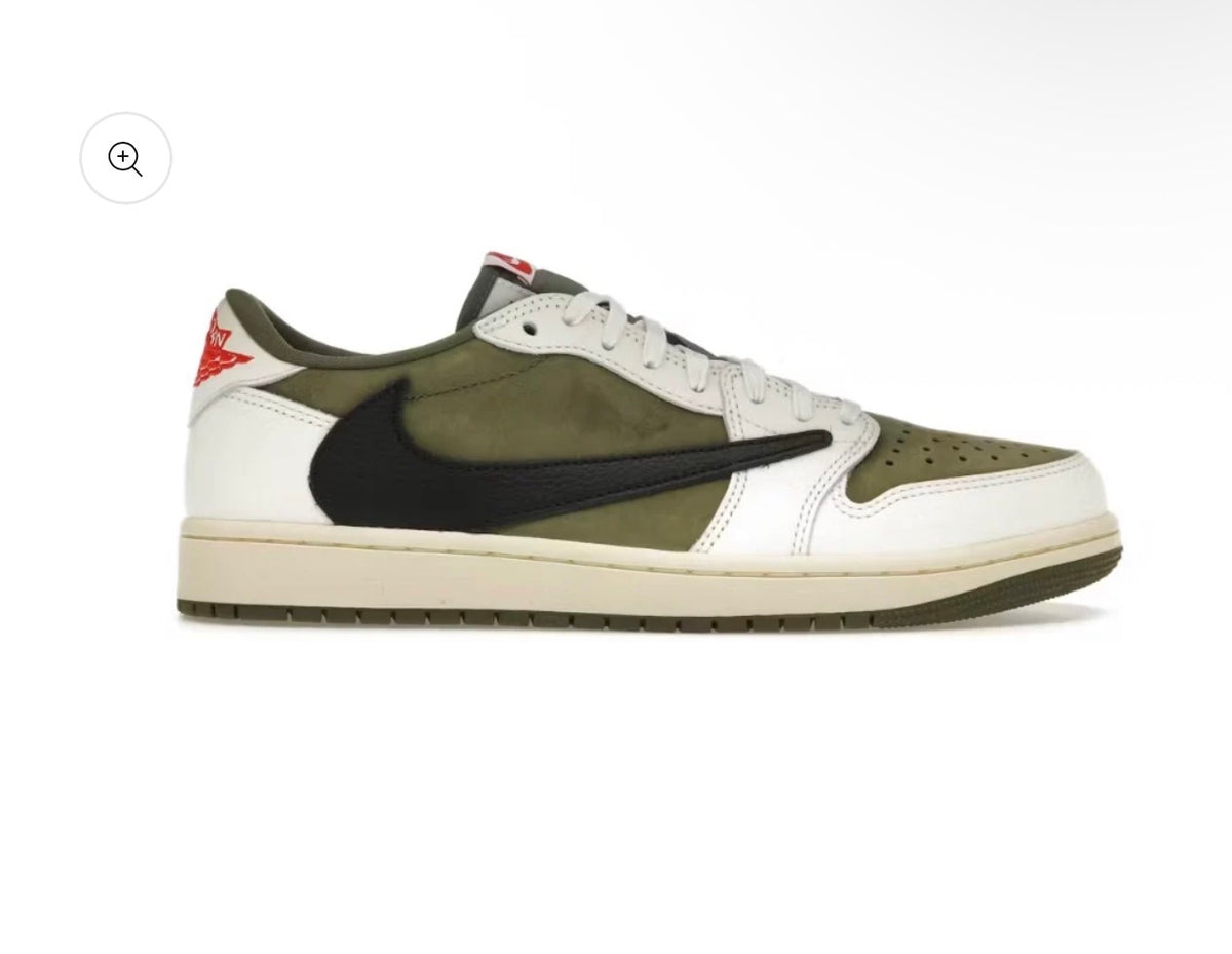 Jordan 1 Retro Low Travis Olive Green