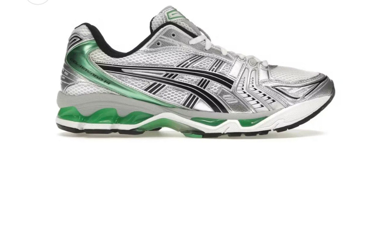 ASICS Gel-Kayano 14 blanco y verde malaquita
